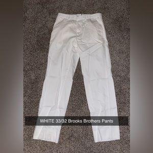 Brooks Brothers White Dress Pants 33x32